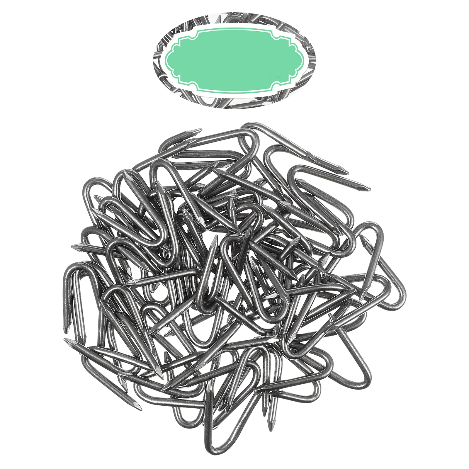 70 Pcs U-shaped Nails Garden Steel Cable Fasteners Fencing Iron Reusable Fence Staples
70 Pcs U-shaped Nails Garden Steel Cable Fasteners Fencing Iron Reusable Fence Staples