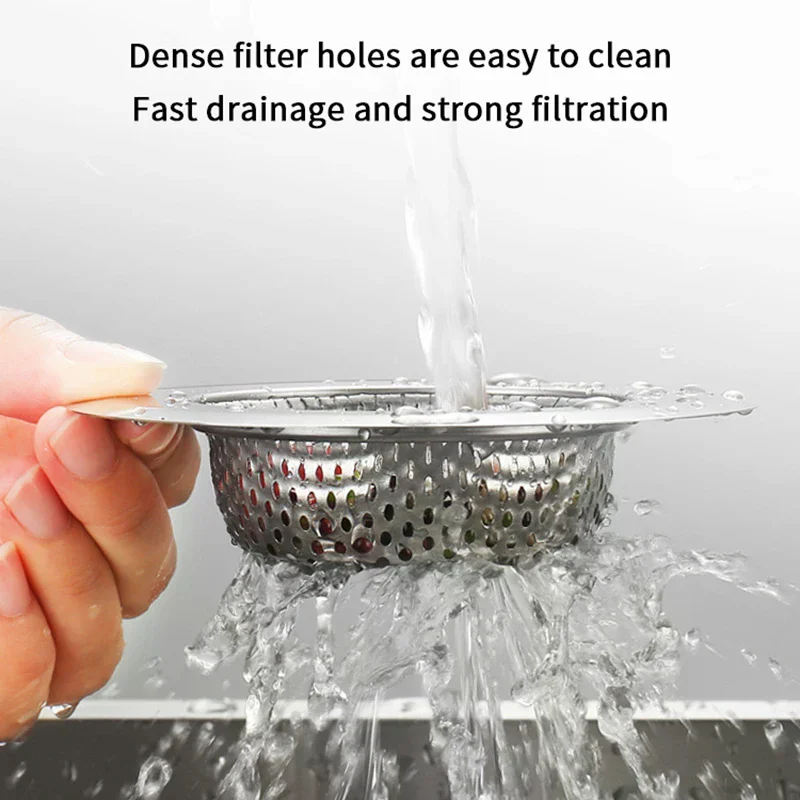 Stainless Steel Sink Filter Mesh Shower Floor Drain Hair Catcher Stopper Food Slag Drainer For Kitchen Bathroom Accessories
Stainless Steel Sink Filter Mesh Shower Floor Drain Hair Catcher Stopper Food Slag Drainer For Kitchen Bathroom Accessories