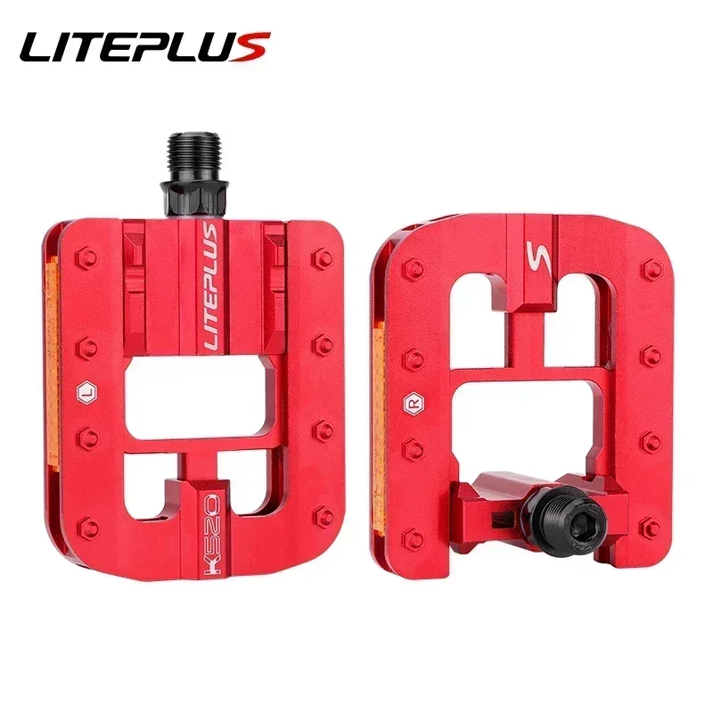 LITEPLUS Foldable Bike Pedals, Aluminum Alloy, 17mm Thickness, 14mm Thread, Sealed Bearing, Anti - Slip Nails & Reflectors
LITEPLUS Foldable Bike Pedals, Aluminum Alloy, 17mm Thickness, 14mm Thread, Sealed Bearing, Anti - Slip Nails & Reflectors