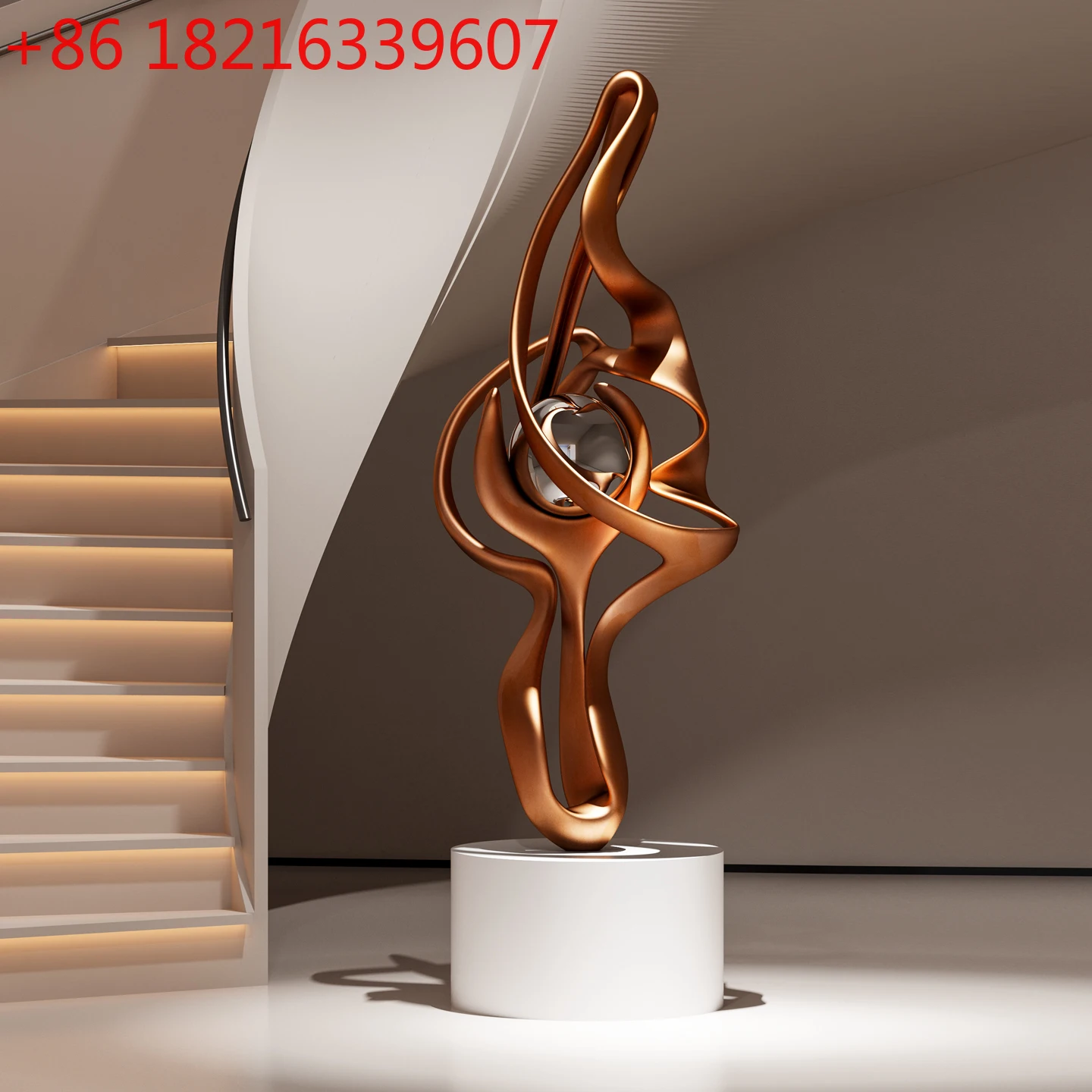 Abstract Art Floor-to-ceiling Sculpture Ornament Sofa Decoration Staircase Corner Sales Office Crafts
Abstract Art Floor-to-ceiling Sculpture Ornament Sofa Decoration Staircase Corner Sales Office Crafts