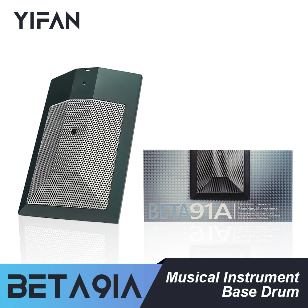 Beta 91a bass drum instrument condenser boundary microphone designed specifically for picking up bass
Beta 91a bass drum instrument condenser boundary microphone designed specifically for picking up bass