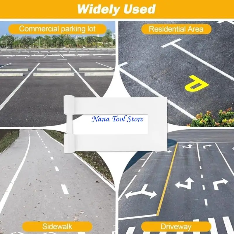 31GJ Standard Size Parking Lot Line Templates 4" Width 88" Length Reusable Pavement Painting Stencil for DIY Use
31GJ Standard Size Parking Lot Line Templates 4" Width 88" Length Reusable Pavement Painting Stencil for DIY Use