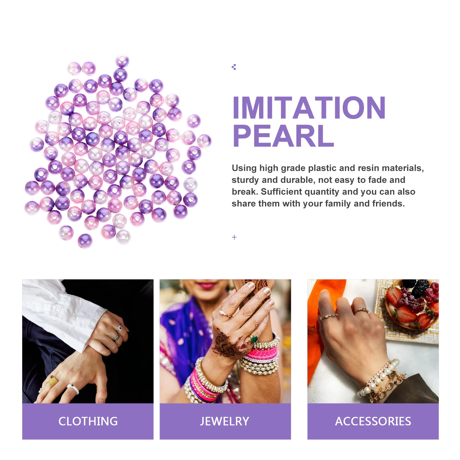 Jewelry Making Beads Pearl Accessories Decorative Charms Craft with Holes Pearls
Jewelry Making Beads Pearl Accessories Decorative Charms Craft with Holes Pearls