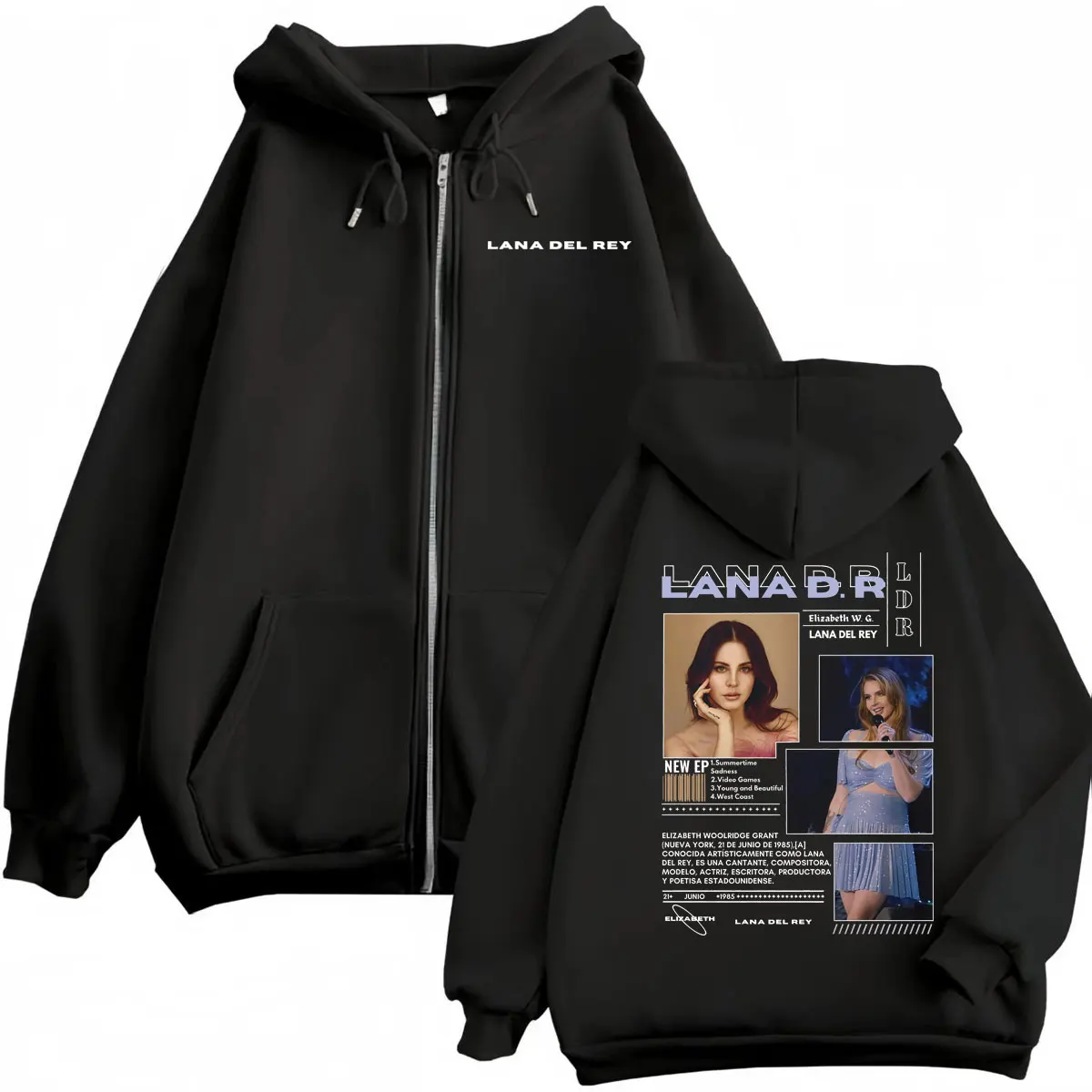 Singer Lana Del Rey Graphic Zipper Hoodie Men Women Clothing Fashion Aesthetic Zip Up Pullovers Casual Loose Fleece Sweatshirts
Singer Lana Del Rey Graphic Zipper Hoodie Men Women Clothing Fashion Aesthetic Zip Up Pullovers Casual Loose Fleece Sweatshirts