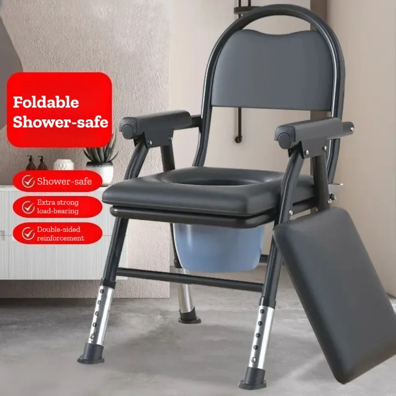 Carbon Steel Elderly Commode Multifunctional Anti-slip Stable Adjustable Foldable Commode Thickened Rehabilitation Equipment
Carbon Steel Elderly Commode Multifunctional Anti-slip Stable Adjustable Foldable Commode Thickened Rehabilitation Equipment