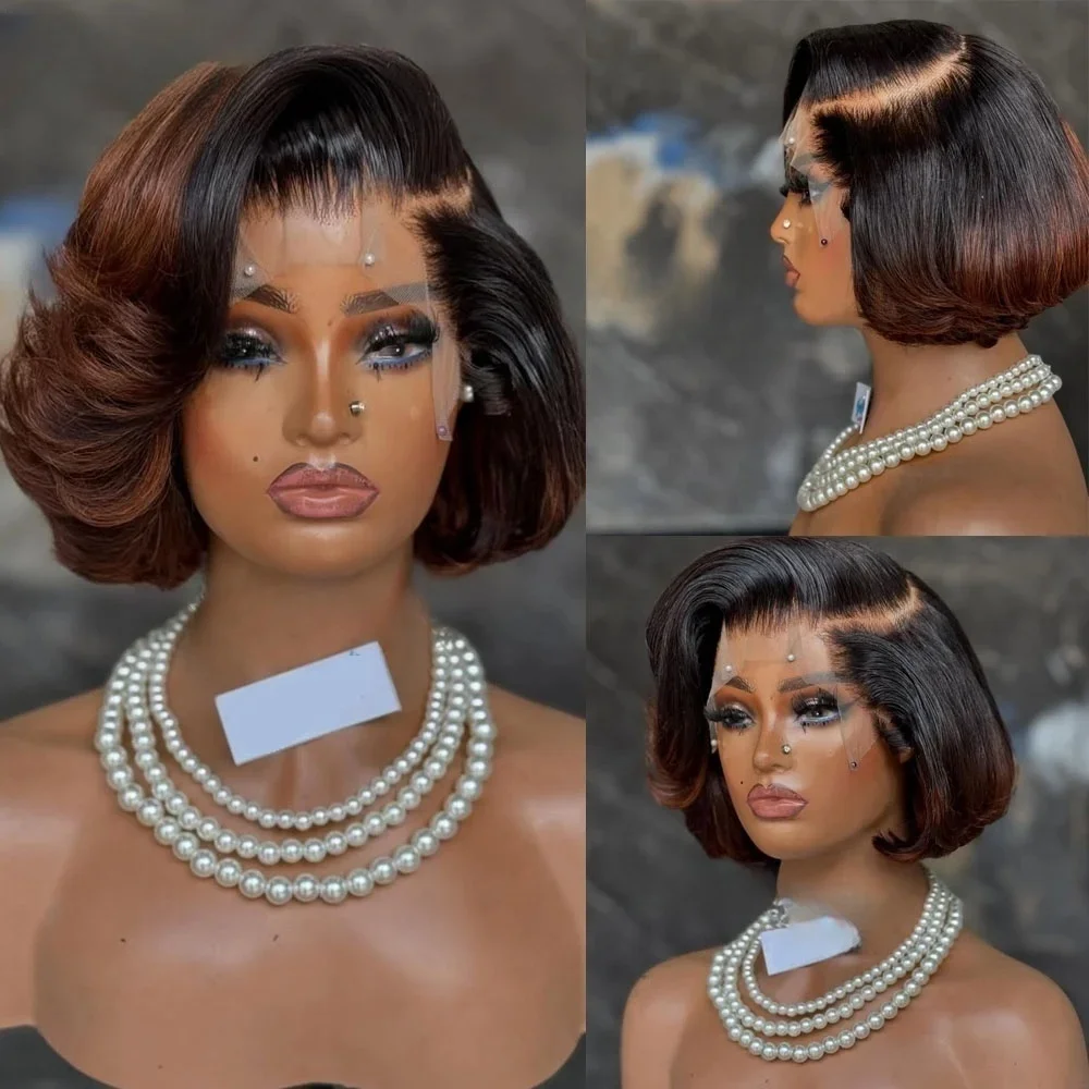 OmbreBrown 100% Human Hair 14inch Body Wave Hair Wig 150 Density 5x5 Lace Front with Baby Hair Pre-Plucked Soft Hair Wig
OmbreBrown 100% Human Hair 14inch Body Wave Hair Wig 150 Density 5x5 Lace Front with Baby Hair Pre-Plucked Soft Hair Wig