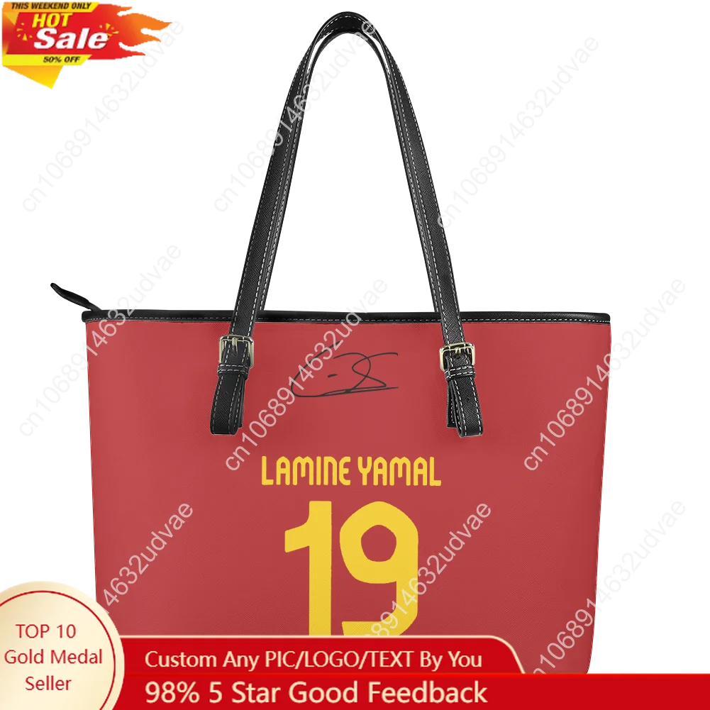 Yamal No.10 Custom Tote Bag Purse Womens Mens High Quality Personalized Image PU Leather Handbag Spain Soccer Star Gift Bags
Yamal No.10 Custom Tote Bag Purse Womens Mens High Quality Personalized Image PU Leather Handbag Spain Soccer Star Gift Bags