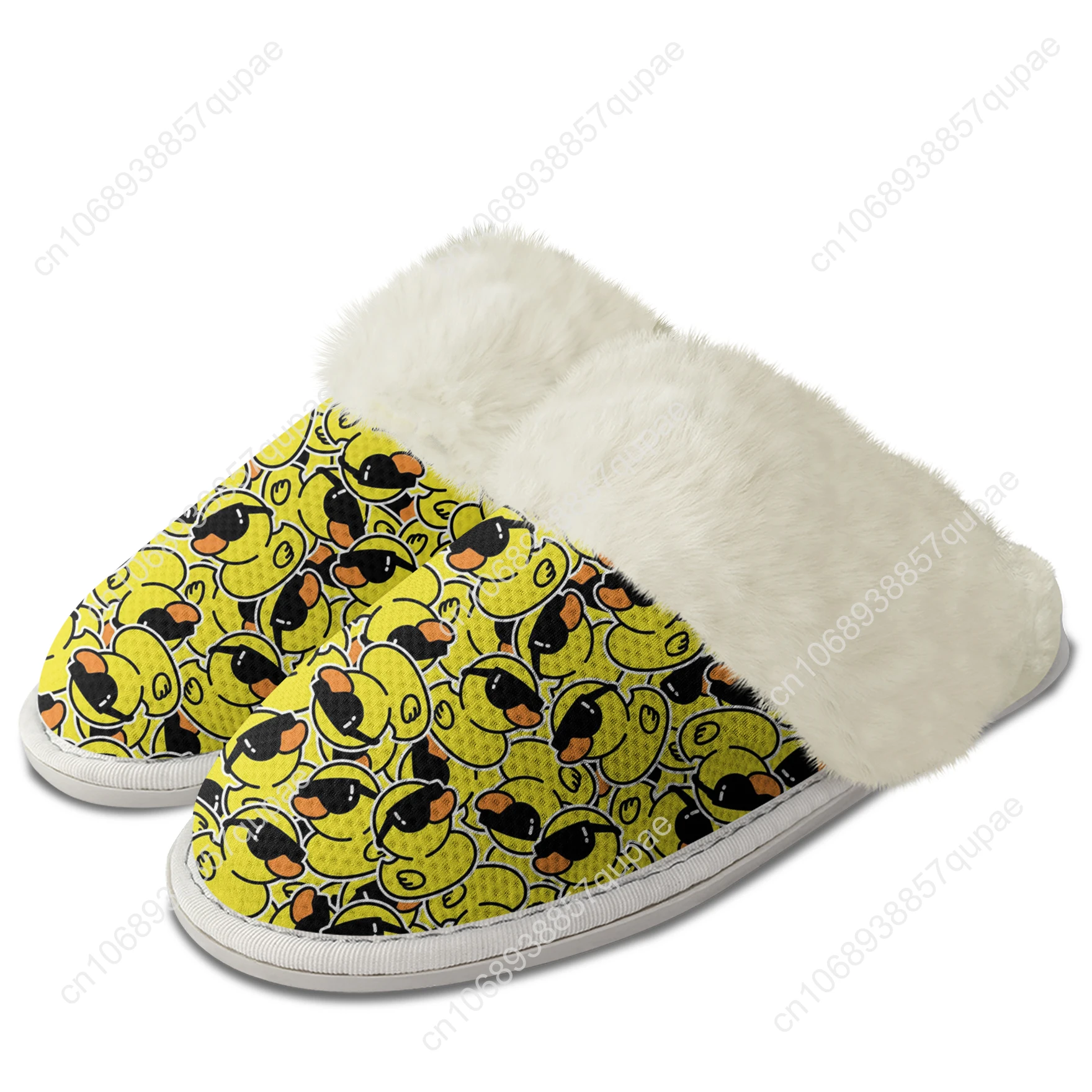 Yellow Duck Printed Pattern Plush Slippers Keep Warm Shoes Mens Womens Home Cotton Winter Warmth Fleece-Lined Shoes
Yellow Duck Printed Pattern Plush Slippers Keep Warm Shoes Mens Womens Home Cotton Winter Warmth Fleece-Lined Shoes