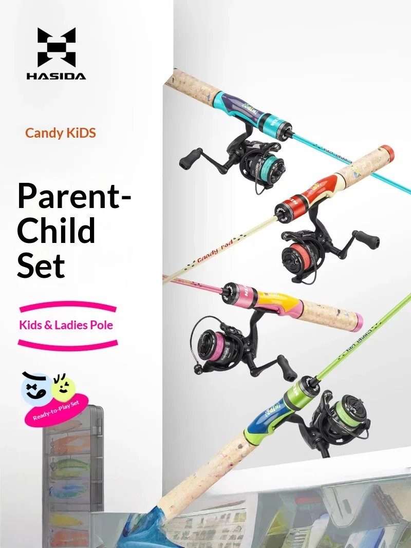 Hasida Lure Fishing Rod Full Set With Spinning Reel Candy Color For Women Outdoor Freshwater Portable Fishing Angling
Hasida Lure Fishing Rod Full Set With Spinning Reel Candy Color For Women Outdoor Freshwater Portable Fishing Angling