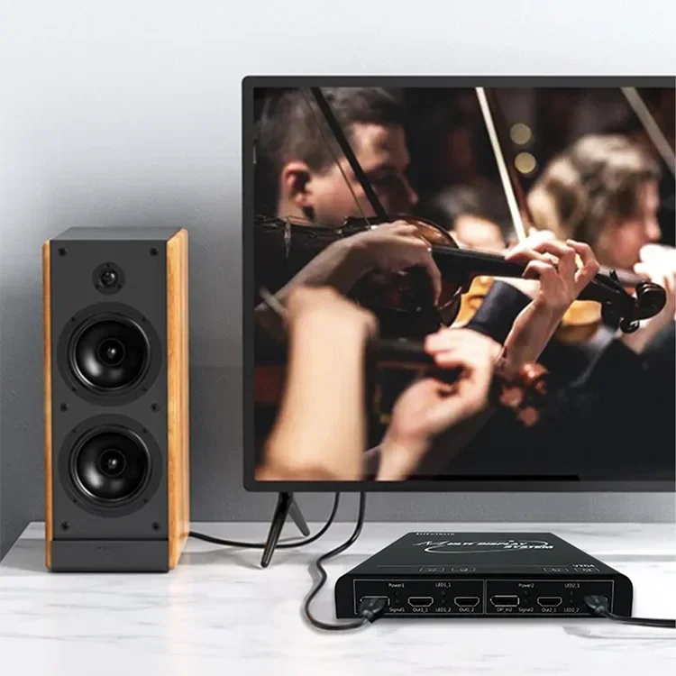 Лучшая цена! Контроллер видеостены 2x2 (2 входа, 4 выхода) для 4K/8K LCD/HDMI экранов
Лучшая цена! Контроллер видеостены 2x2 (2 входа, 4 выхода) для 4K/8K LCD/HDMI экранов