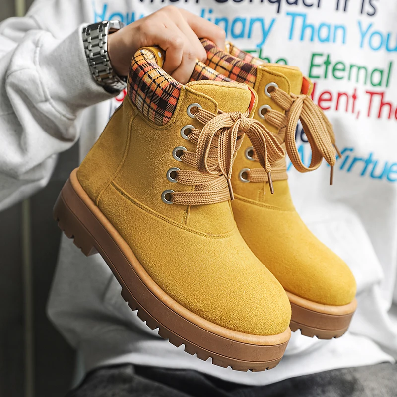 Мужские нескользящие и износостойкие ботильоны, модные повседневные универсальные нишевые уличные ботинки с высоким берцем
Мужские нескользящие и износостойкие ботильоны, модные повседневные универсальные нишевые уличные ботинки с высоким берцем