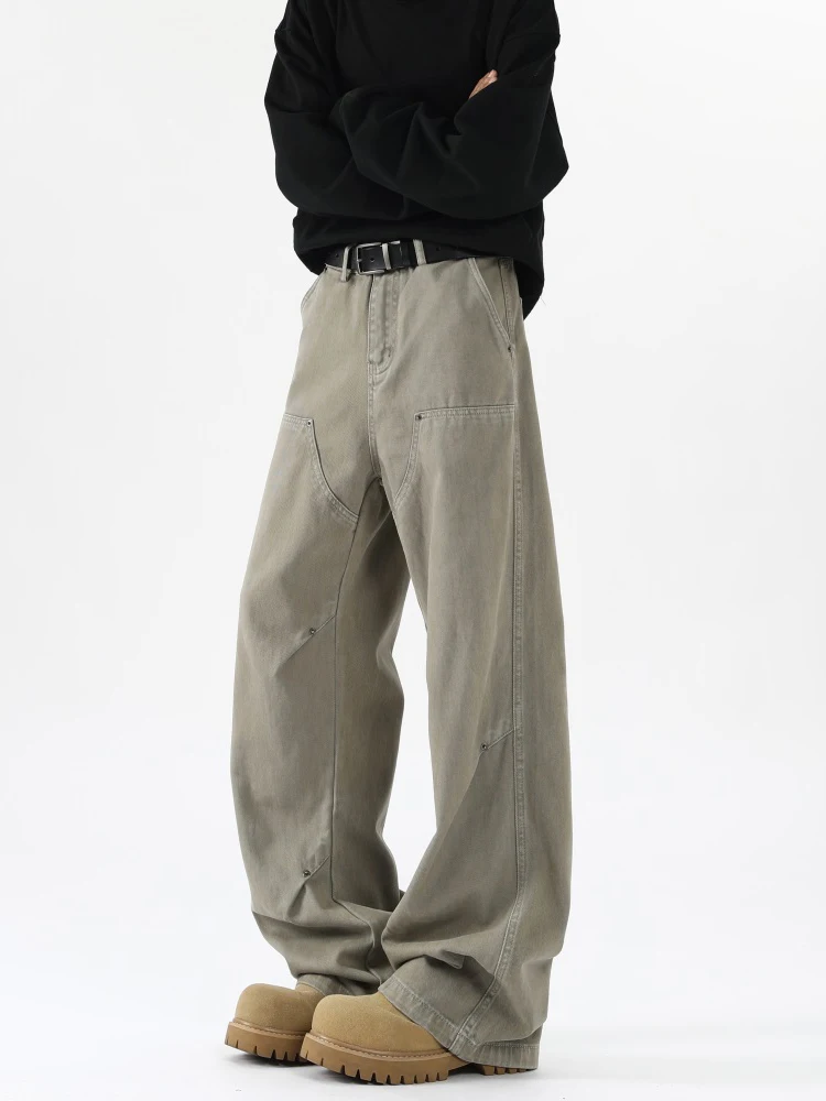 Американские ретро винтажные деконструированные плотницкие джинсы мужские модные свободные широкие длинные брюки High Street Haome
Американские ретро винтажные деконструированные плотницкие джинсы мужские модные свободные широкие длинные брюки High Street Haome