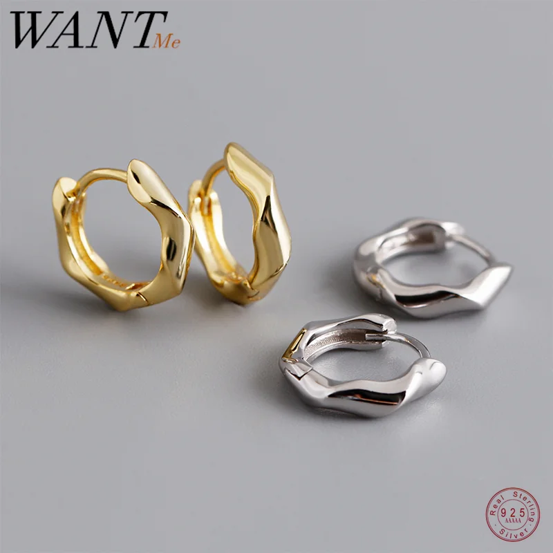 Серьги-кольца WANTME из стерлингового серебра 925 пробы с золотистой пряжкой для ушей, модные простые витые серьги для женщин и мужчин, ювелирные изделия в стиле панк, аксессуары
Серьги-кольца WANTME из стерлингового серебра 925 пробы с золотистой пряжкой для ушей, модные простые витые серьги для женщин и мужчин, ювелирные изделия в стиле панк, аксессуары