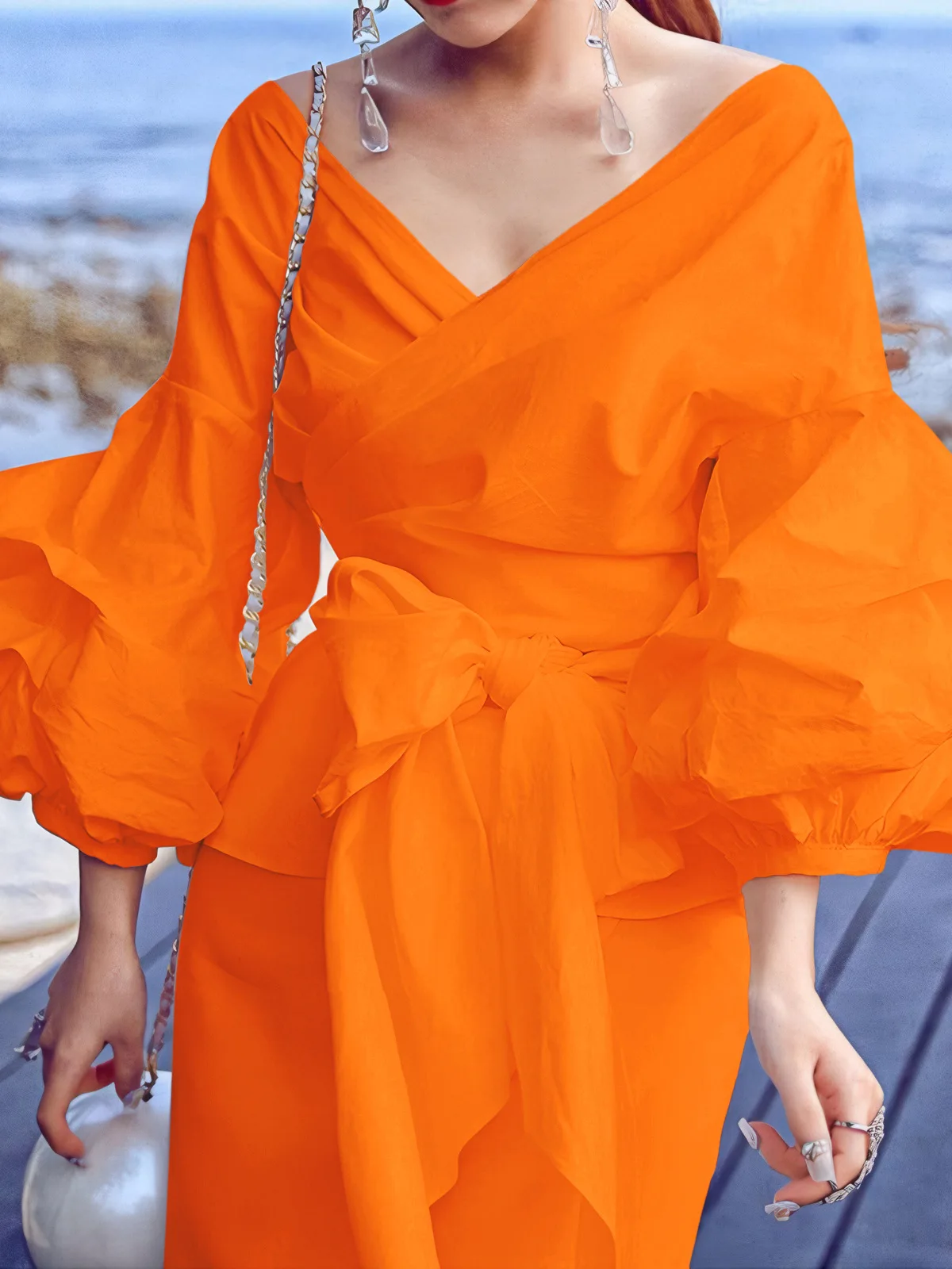 Customized Layered Puffy Petal Chiffon Blouses or Tops for Women Summer 2025 Elegant Sexy Sleeveless Shirts Wholesale
Customized Layered Puffy Petal Chiffon Blouses or Tops for Women Summer 2025 Elegant Sexy Sleeveless Shirts Wholesale