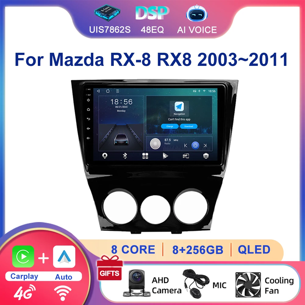 9 Inch 8 Core 4G DSP Android GPS Autoradio 2 Din Touch Screen Car Multimedia Android Radio Player For Mazda RX-8 RX8 2003~2011
9 Inch 8 Core 4G DSP Android GPS Autoradio 2 Din Touch Screen Car Multimedia Android Radio Player For Mazda RX-8 RX8 2003~2011