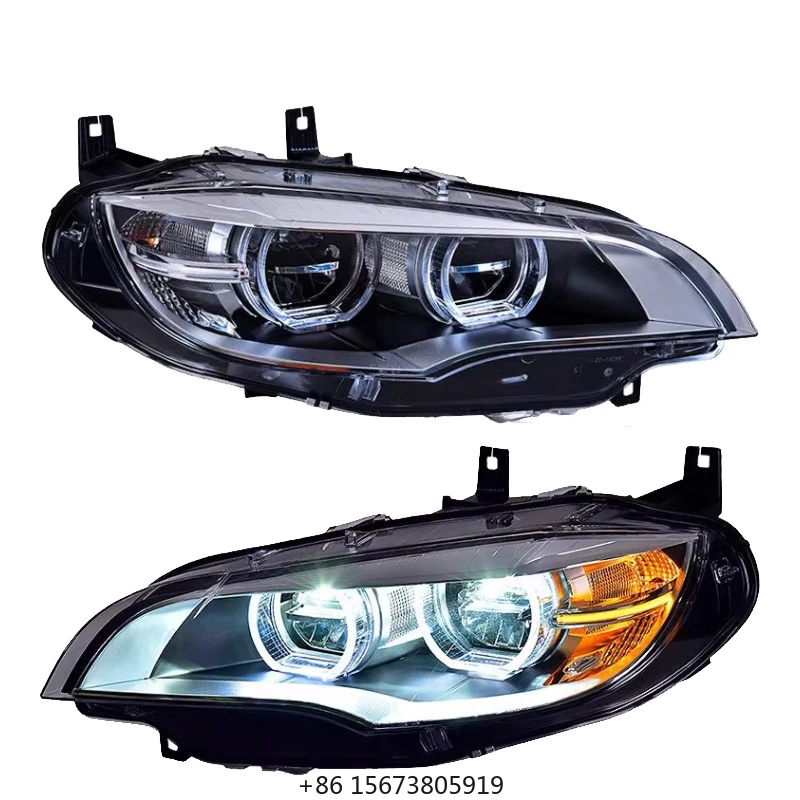 Светодиодная фара в сборе для BMW X6 E71 (2008-2013), 12В, 6000K, улучшенная передняя фара
Светодиодная фара в сборе для BMW X6 E71 (2008-2013), 12В, 6000K, улучшенная передняя фара
