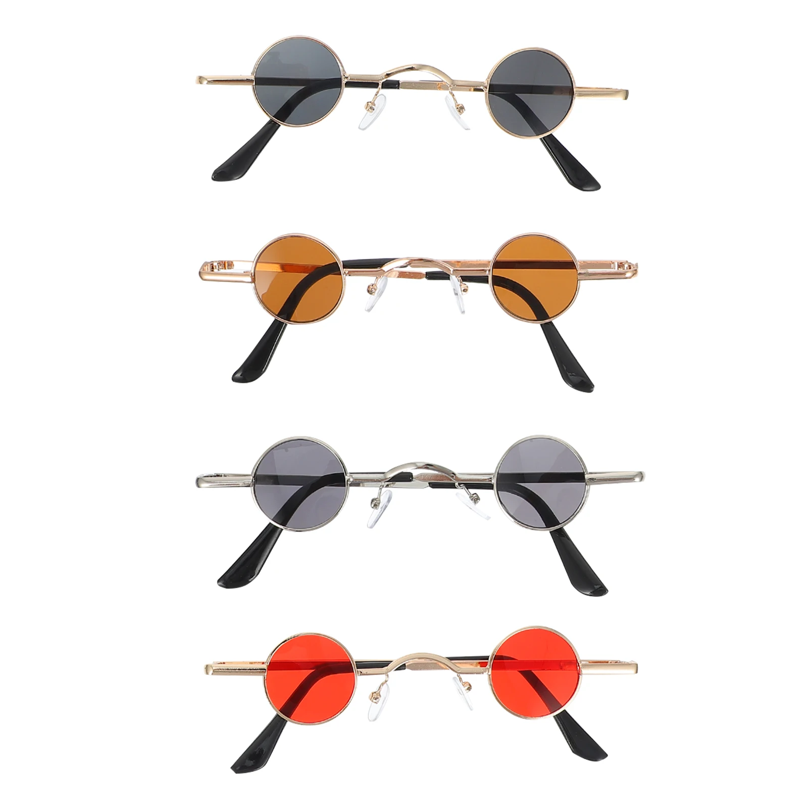 4 Pairs Sunglasses Round Vintage Fashion Eyewear Resin Durable Materials Safe Reliable Practical Punk Glasses Party Supplies
4 Pairs Sunglasses Round Vintage Fashion Eyewear Resin Durable Materials Safe Reliable Practical Punk Glasses Party Supplies