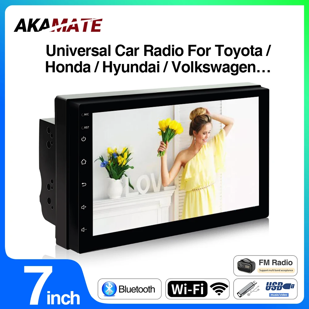 7Inch Car Radio Android System Multimedia Player for VW Nissan Toyota Kia Honda Hyundai Autoradio Bluetooth WiFi GPS Navigation
7Inch Car Radio Android System Multimedia Player for VW Nissan Toyota Kia Honda Hyundai Autoradio Bluetooth WiFi GPS Navigation
