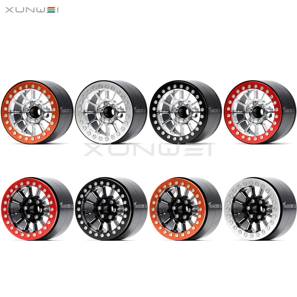 4pcs Heavy Brass Aluminum 2.2 inch Offset -9.5mm Beadlock Wheel Rim for RC Crawler Truck Buggy
4pcs Heavy Brass Aluminum 2.2 inch Offset -9.5mm Beadlock Wheel Rim for RC Crawler Truck Buggy