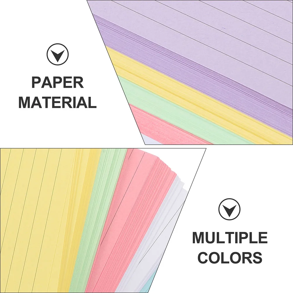 300 Sheets Colored Index Cards 4 Inch 6 Colors Memo Notepads Office Supplies Study Note Cards Portable
300 Sheets Colored Index Cards 4 Inch 6 Colors Memo Notepads Office Supplies Study Note Cards Portable