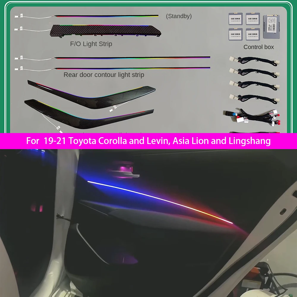 Для 19-21 Toyota Corolla/Levin 21 Toyota Asialion/Lingshang 64 цвета, специальный окружающий свет, автомобильные аксессуары, динамический светодиод
Для 19-21 Toyota Corolla/Levin 21 Toyota Asialion/Lingshang 64 цвета, специальный окружающий свет, автомобильные аксессуары, динамический светодиод