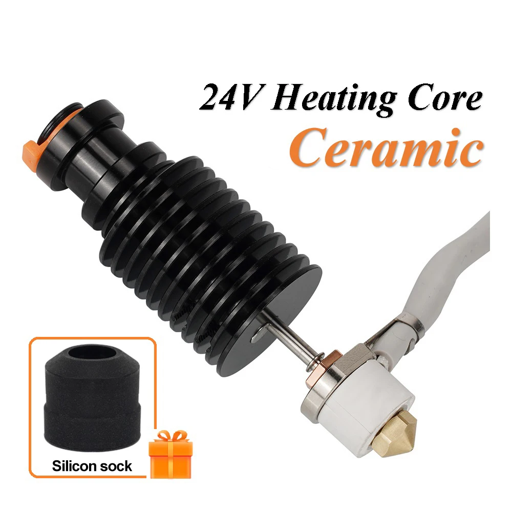 V6 Hotend Quick Heating Ceramic Heating Core Print Head 24V 50W for DDE DDB Extruder For Ender 3 CR10 MK3S Prusa I3 3D Printer
V6 Hotend Quick Heating Ceramic Heating Core Print Head 24V 50W for DDE DDB Extruder For Ender 3 CR10 MK3S Prusa I3 3D Printer