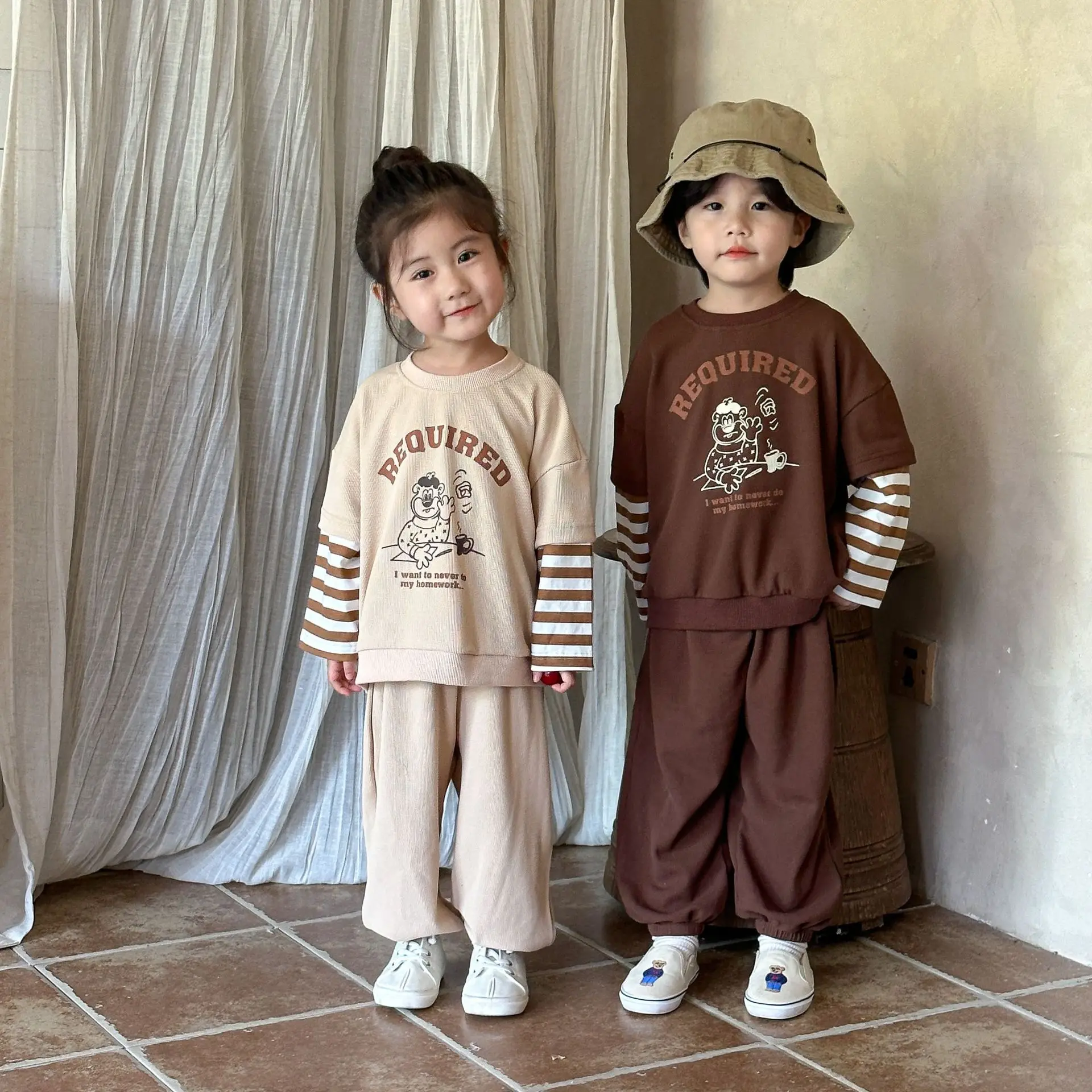 Children's Clothes Sets 2024 Autumn Toddler Girls Sweatshirt Suit Boys Hoodie 2Pcs Set Kids Letter Print Tops+Pant Casual Outfit
Children's Clothes Sets 2024 Autumn Toddler Girls Sweatshirt Suit Boys Hoodie 2Pcs Set Kids Letter Print Tops+Pant Casual Outfit