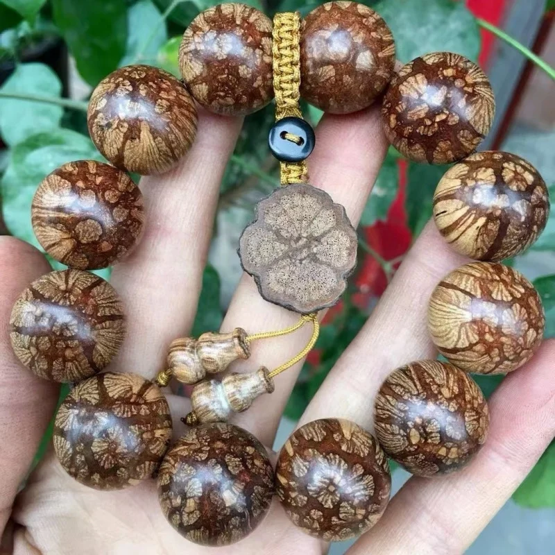 Dragon's Beard Vine Inlaid Beads , Buddhist Bead Bracelet, Watermelon Rosewood Plum Blossom Wood, Six-Grain
Dragon's Beard Vine Inlaid Beads , Buddhist Bead Bracelet, Watermelon Rosewood Plum Blossom Wood, Six-Grain