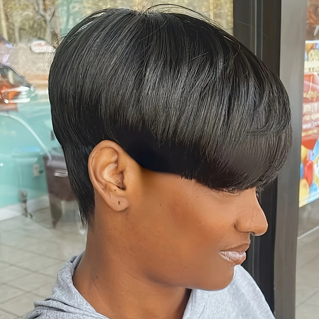 Human Hair Wig Pixie Short Cut Human hair Straight Human Hair Wigs Remy Hair For Women Full Machine Made Wigs
Human Hair Wig Pixie Short Cut Human hair Straight Human Hair Wigs Remy Hair For Women Full Machine Made Wigs