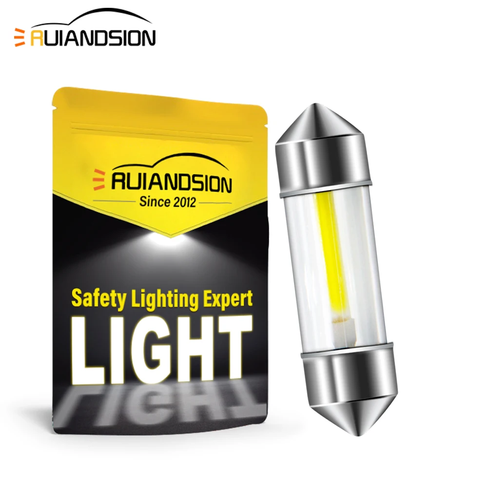 2026 Ruiandsion Upgrade 31/36/39/41MM Festoon LED Car 12V White C5W C21W For Interior Indicator Light Reading License Plate Lamp
2026 Ruiandsion Upgrade 31/36/39/41MM Festoon LED Car 12V White C5W C21W For Interior Indicator Light Reading License Plate Lamp