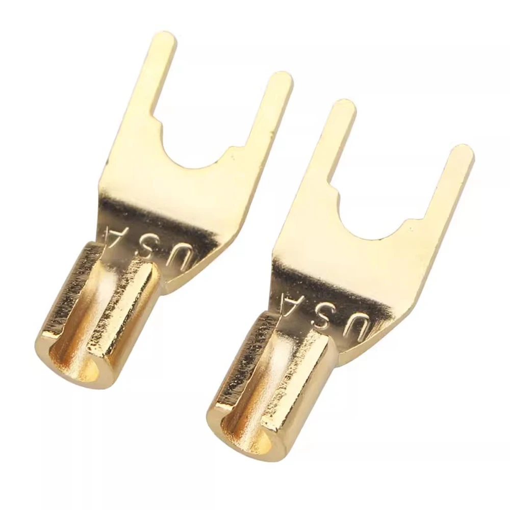 Y/U Type Audio Speaker Banana Plug Screw Fork Connector Gold plated Spade Banana Speaker Adapter With Plastic Handle Case
Y/U Type Audio Speaker Banana Plug Screw Fork Connector Gold plated Spade Banana Speaker Adapter With Plastic Handle Case