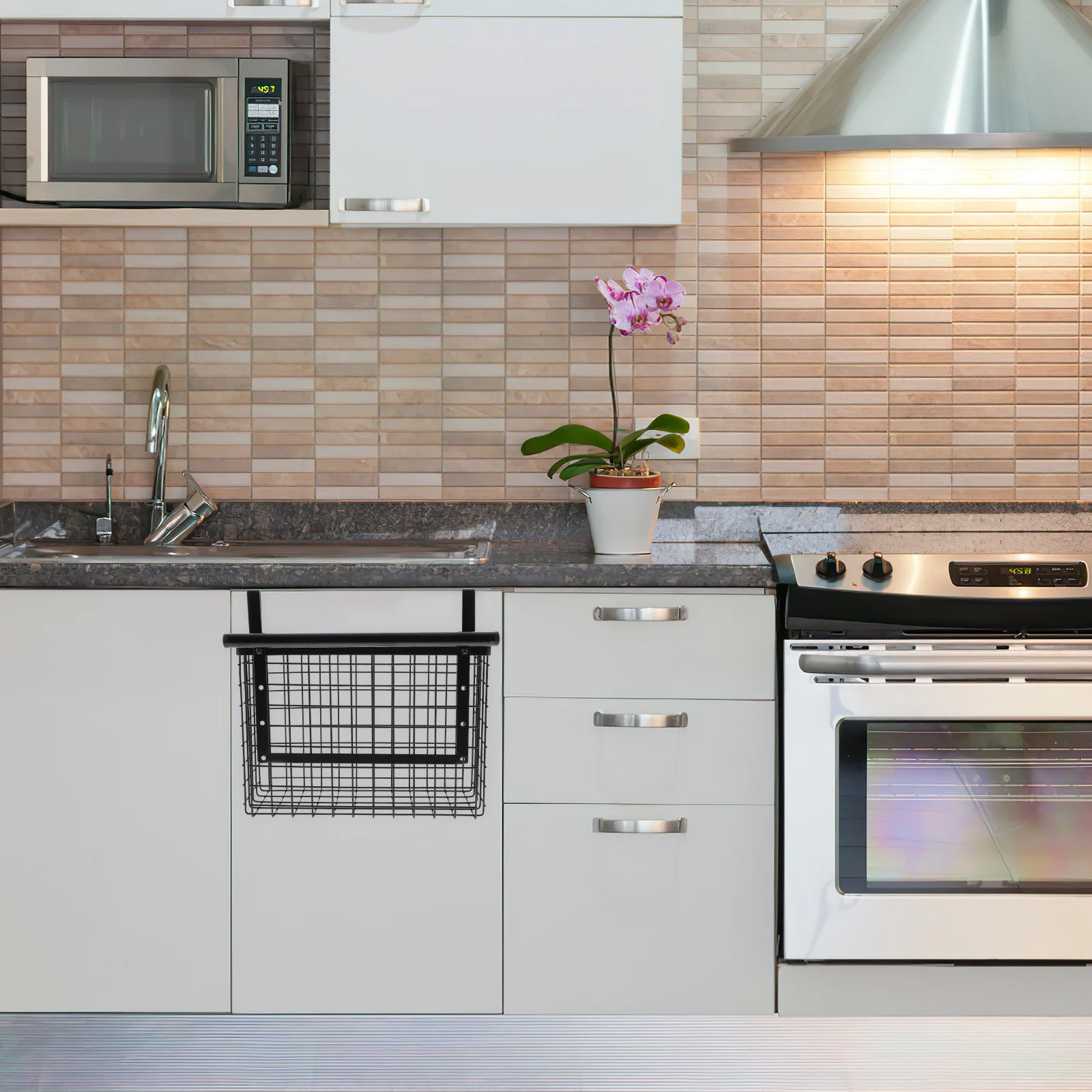 Cabinet Door Hanging Basket Multi-Function Metal Storage Organizer for Kitchen Bathroom Vegetable Holder Wire Rack Utility
Cabinet Door Hanging Basket Multi-Function Metal Storage Organizer for Kitchen Bathroom Vegetable Holder Wire Rack Utility