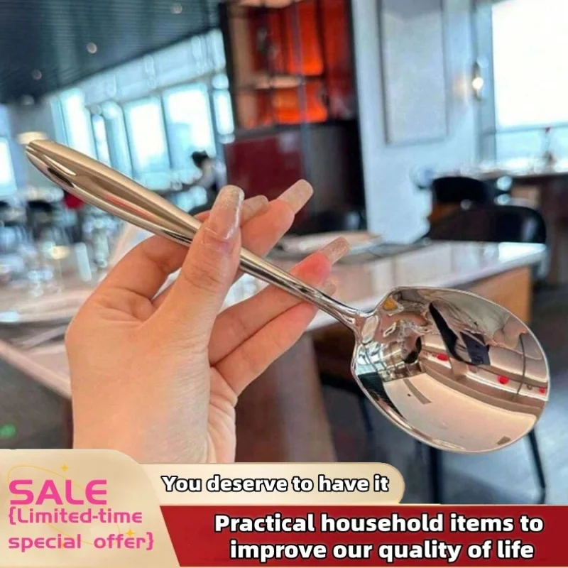 1/2Pcs Kitchen Flatware Salad Serving Utensils For Pasta Noodles Metal Serving Spoon Stainless Steel Large Rice Spoon Ergonomic
1/2Pcs Kitchen Flatware Salad Serving Utensils For Pasta Noodles Metal Serving Spoon Stainless Steel Large Rice Spoon Ergonomic