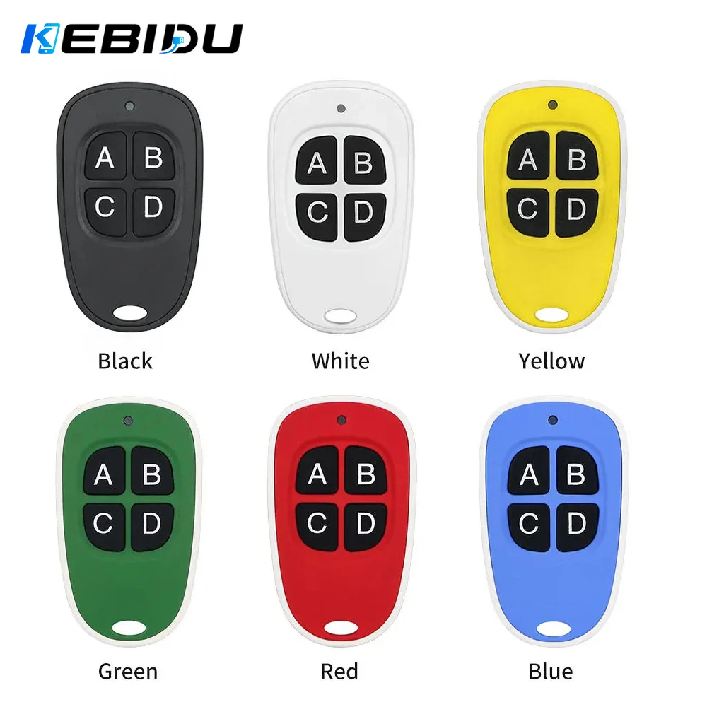 KEBIDU Universal 433MHz RF Remote Control Copy Code 4 Keys Wireless Transmitter Duplicator for Electric Garage Door Opener Clone
KEBIDU Universal 433MHz RF Remote Control Copy Code 4 Keys Wireless Transmitter Duplicator for Electric Garage Door Opener Clone