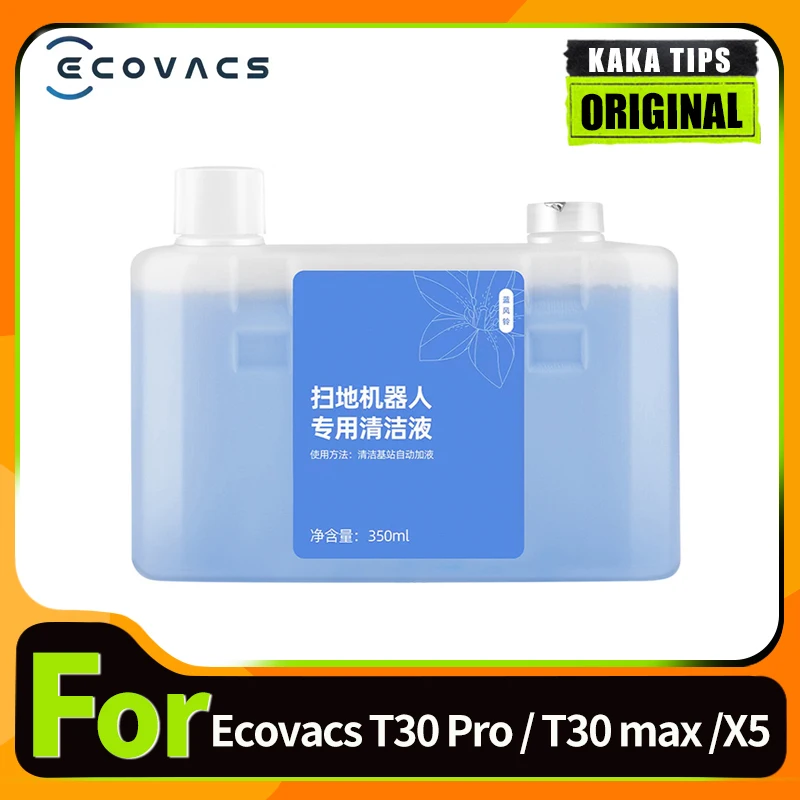 For ECOVACS T30 Pro/ T30 max/ T30 pro Plus / X5 Floor Cleaning Fluid Vacuum Cleaner Spare Parts Floor Cleaning Solutions 350ml 
For ECOVACS T30 Pro/ T30 max/ T30 pro Plus / X5 Floor Cleaning Fluid Vacuum Cleaner Spare Parts Floor Cleaning Solutions 350ml