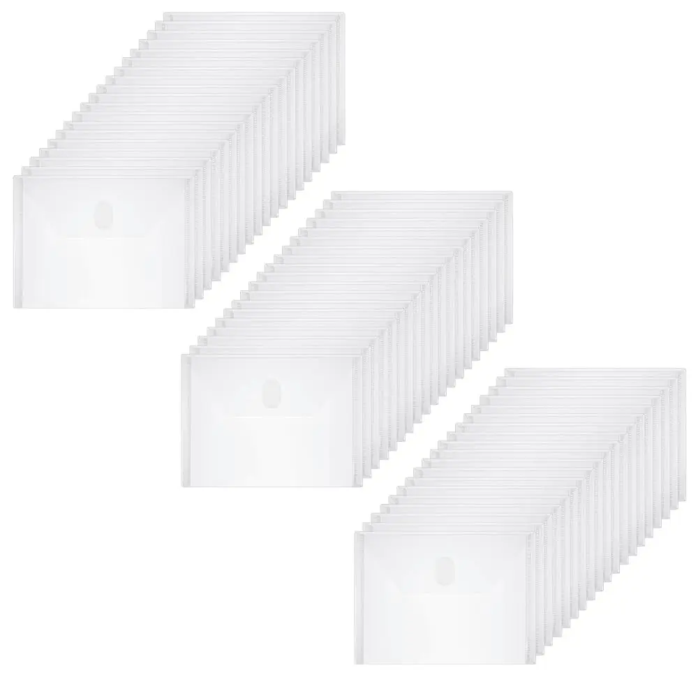 Free Shipping-60 Pack Small Plastic Envelopes Hook Loop Closure Receipt Storage Holder 5.5 x 7.5 inchces
Free Shipping-60 Pack Small Plastic Envelopes Hook Loop Closure Receipt Storage Holder 5.5 x 7.5 inchces