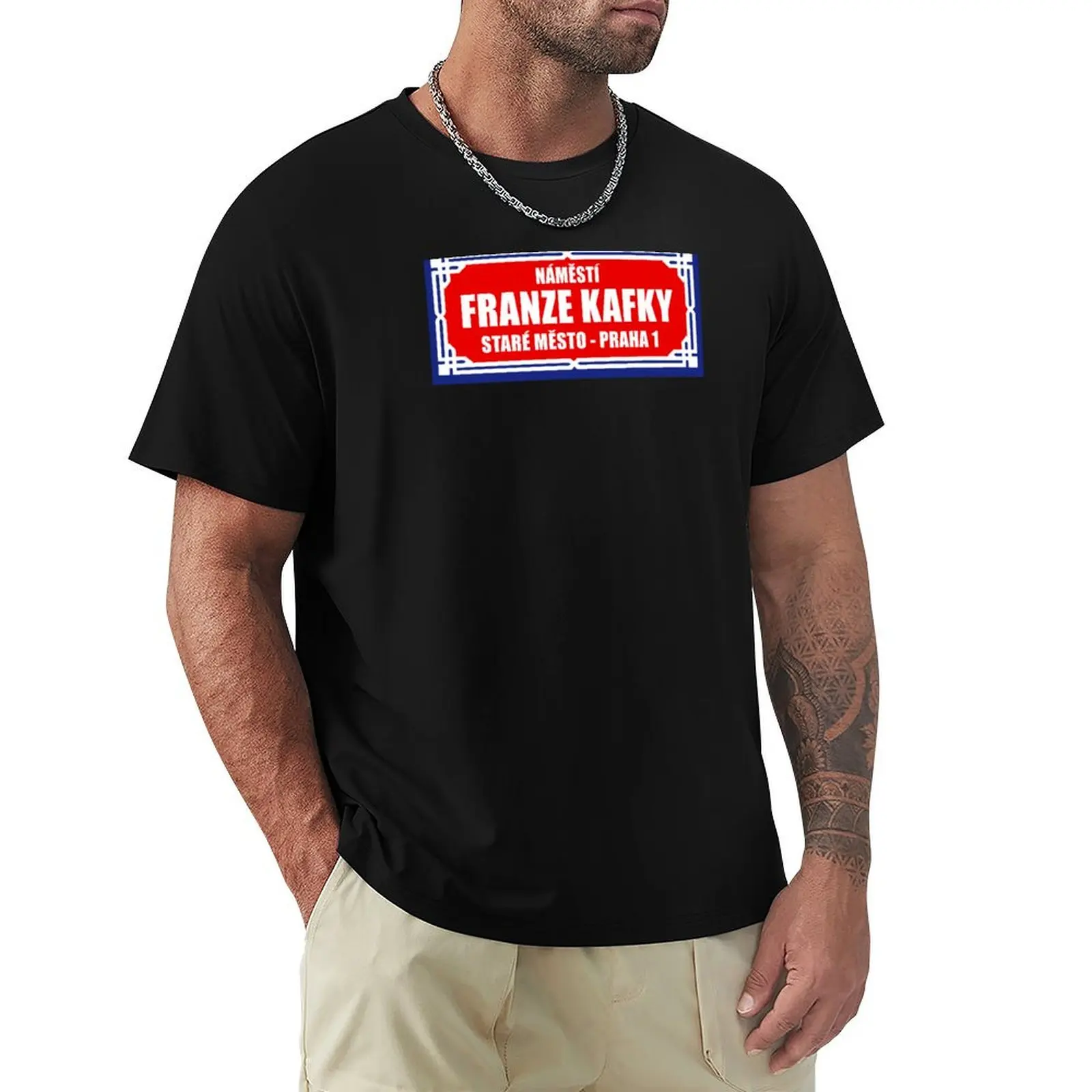 Prague Street Sign, Franz Kafka T-Shirt anime shirt sublime luxury clothing labubu vintage t shirt men
Prague Street Sign, Franz Kafka T-Shirt anime shirt sublime luxury clothing labubu vintage t shirt men