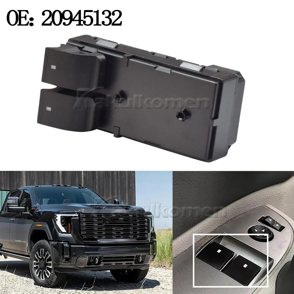 Электрический переключатель управления стеклоподъемником 20945132 для Chevrolet HHR Silverado для GMC Sierra 1500 2500 3500 HD подходит для 2-дверных моделей
Электрический переключатель управления стеклоподъемником 20945132 для Chevrolet HHR Silverado для GMC Sierra 1500 2500 3500 HD подходит для 2-дверных моделей
