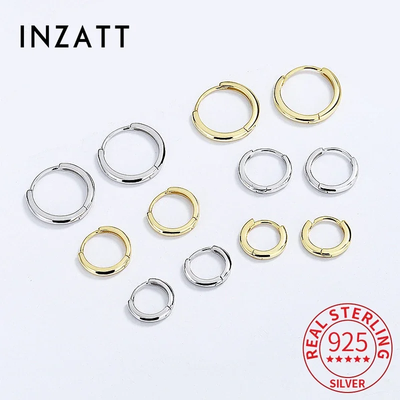 INZATT Trendy Real 925 Sterling Silver Round Geometric Hoop Earrings For Women Classic Fine Jewelry Minimalist Accessories
INZATT Trendy Real 925 Sterling Silver Round Geometric Hoop Earrings For Women Classic Fine Jewelry Minimalist Accessories