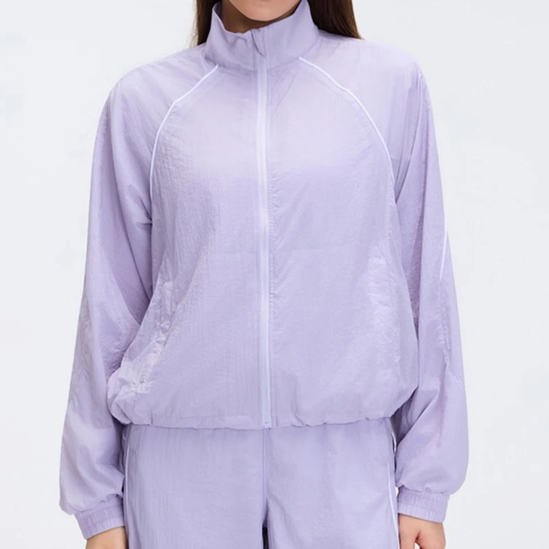Women Spring Summer Thin Breathable Zipper Jacket, Short Style Training Fitness Outdoor Casual Running Sports Coat
Women Spring Summer Thin Breathable Zipper Jacket, Short Style Training Fitness Outdoor Casual Running Sports Coat