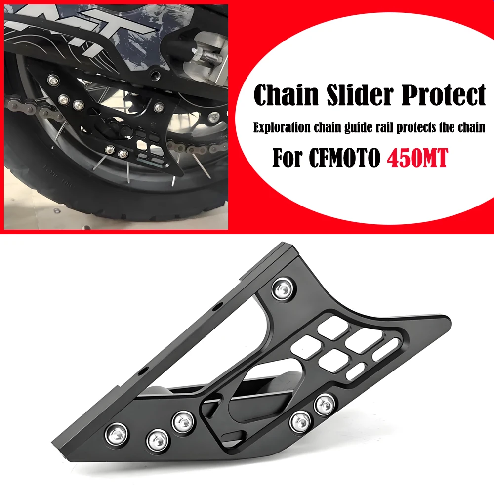 New Motorcycle CNC Chain Swingarm Guide Slider Roller Guard Chain Protect Cover Accessories For CFMOTO 450MT MT450 2024 2025
New Motorcycle CNC Chain Swingarm Guide Slider Roller Guard Chain Protect Cover Accessories For CFMOTO 450MT MT450 2024 2025