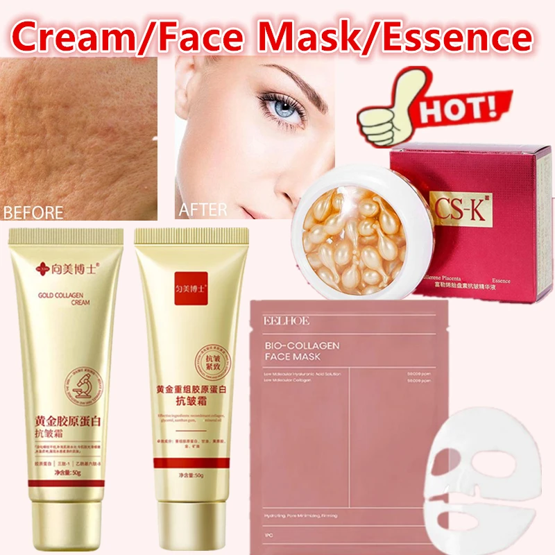 1/2/3PCS Collagen Anti Wrinkle Cream/Bio-Collagen Face Mask/Capsule essence Facial Tightening Moisturizing Skin Care Products
1/2/3PCS Collagen Anti Wrinkle Cream/Bio-Collagen Face Mask/Capsule essence Facial Tightening Moisturizing Skin Care Products