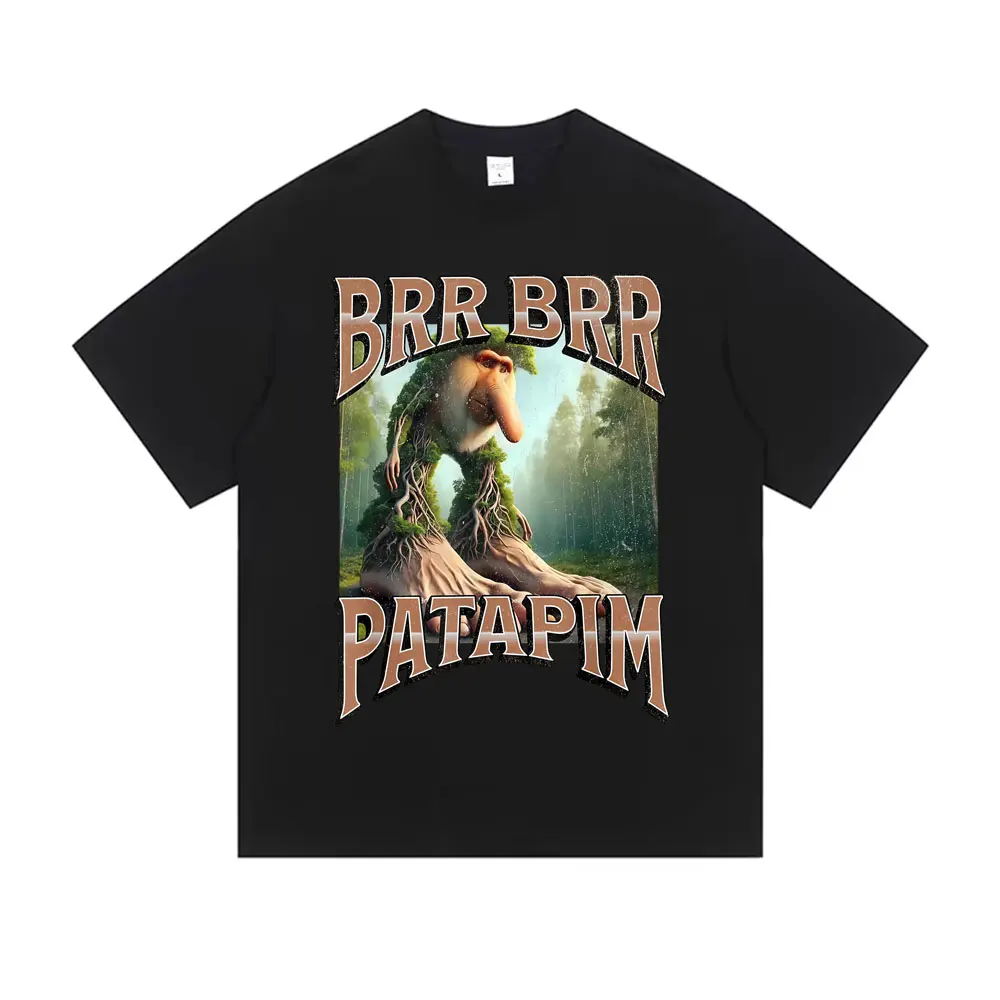 Brr Brr Patapim T Shirts Funny Italian Brainrot Meme Graphic T-shirt Men Women Vintage Oversized Tshirt Male Casual Cotton Tops
Brr Brr Patapim T Shirts Funny Italian Brainrot Meme Graphic T-shirt Men Women Vintage Oversized Tshirt Male Casual Cotton Tops
