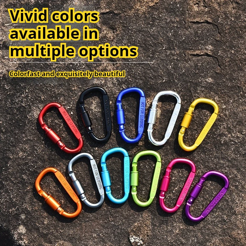 Outdoor Climbing Carabiner Clips Alluminum Alloy D-ring Buckle Spring Snap Clip Carabiner Keychain Hanging Hook EDC Tools
Outdoor Climbing Carabiner Clips Alluminum Alloy D-ring Buckle Spring Snap Clip Carabiner Keychain Hanging Hook EDC Tools