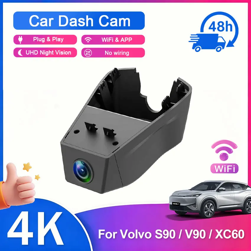 4K 2160P For Volvo V90 S90 XC60 2022 2023 2024 2025 2026 Plug and Play Wifi Dash Cam Camera
4K 2160P For Volvo V90 S90 XC60 2022 2023 2024 2025 2026 Plug and Play Wifi Dash Cam Camera