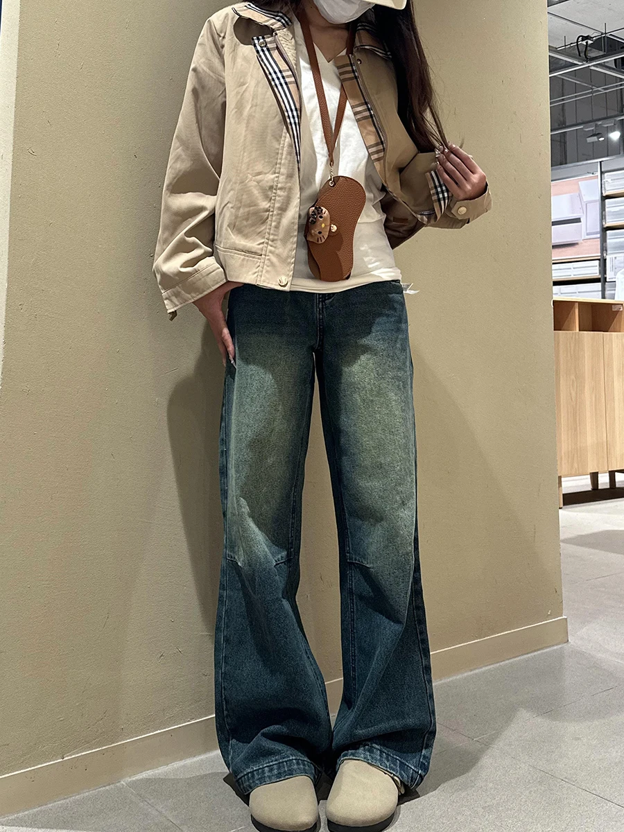 Waed Vintage Wide Leg Jeans Women's Loose Straight Cut High Waist Slimming Floor Length Trousers Long Pants Casual Denim
Waed Vintage Wide Leg Jeans Women's Loose Straight Cut High Waist Slimming Floor Length Trousers Long Pants Casual Denim
