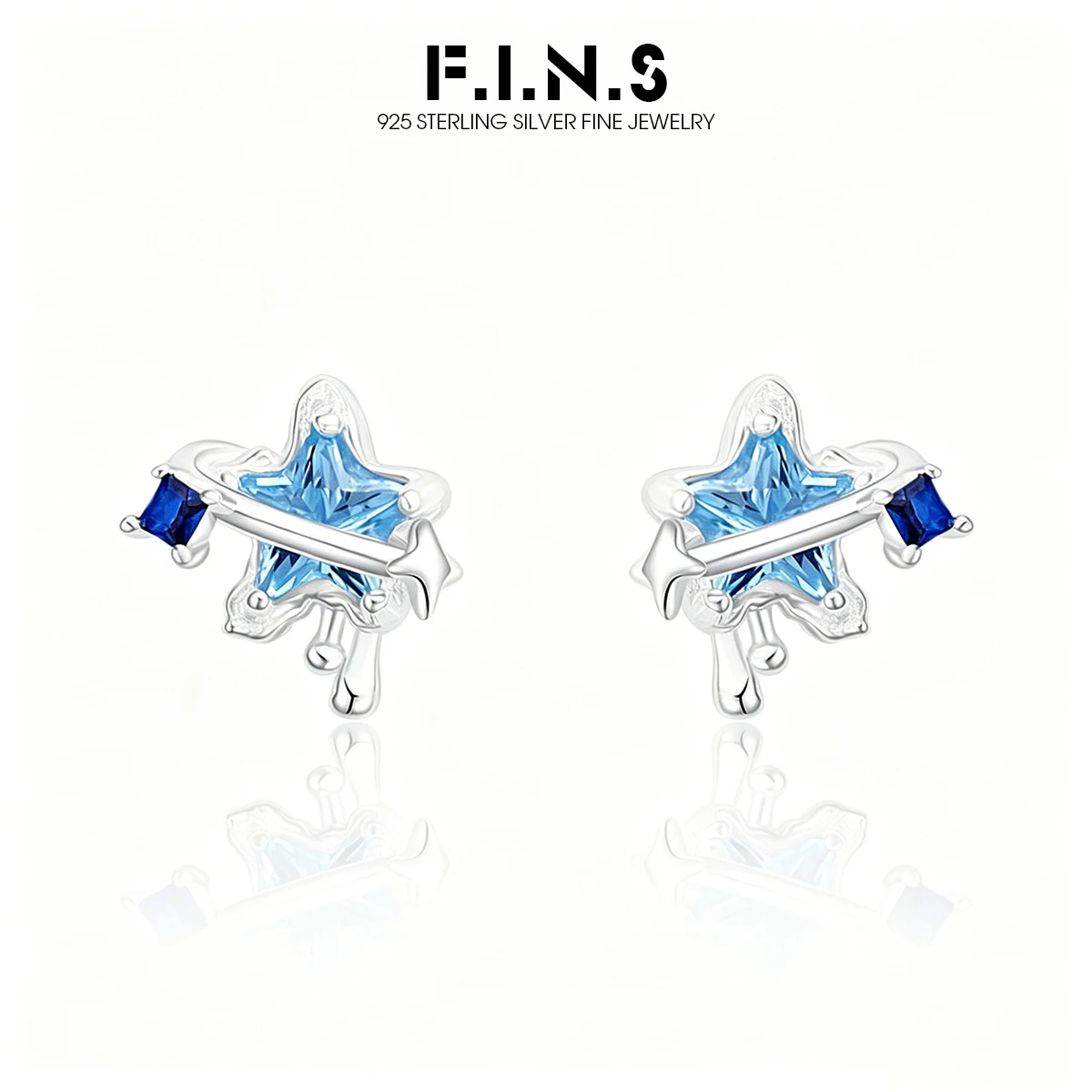 F.I.N.S Original Design Luxury Blue Zircon S925 Sterling Silver Stud Earrings For Women Shooting Star Piercing Ear Fine Jewelry
F.I.N.S Original Design Luxury Blue Zircon S925 Sterling Silver Stud Earrings For Women Shooting Star Piercing Ear Fine Jewelry