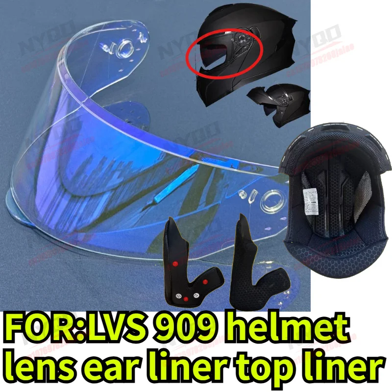 Motorcycle Helmet Lens Safety High-definition Windproof Night Vision Goggles Suitable for LVS 909 Helmet Lens Ear Liner
Motorcycle Helmet Lens Safety High-definition Windproof Night Vision Goggles Suitable for LVS 909 Helmet Lens Ear Liner
