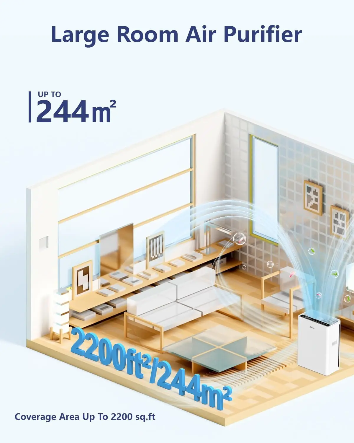 Air Purifiers For Home Large Room Up To 2200 sqft Air Purifiers Filter With Fragrance Sponge
Air Purifiers For Home Large Room Up To 2200 sqft Air Purifiers Filter With Fragrance Sponge
