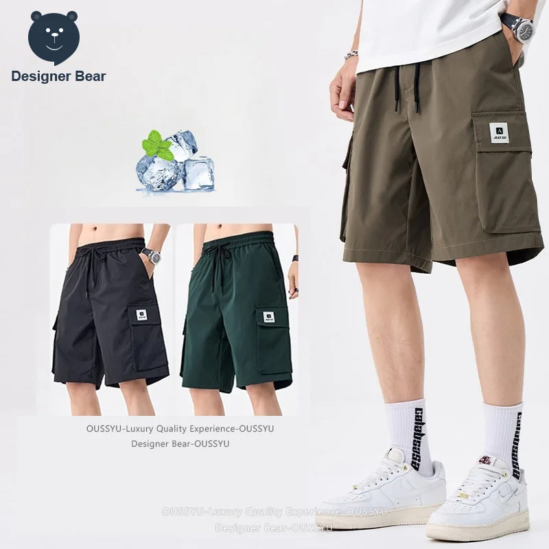 Men's Summer Ice Silk Cargo Shorts Baggy Straight Casual Short Multi-pocket Work Knee Length Board Bermuda Shorts Camo Jorts
Men's Summer Ice Silk Cargo Shorts Baggy Straight Casual Short Multi-pocket Work Knee Length Board Bermuda Shorts Camo Jorts